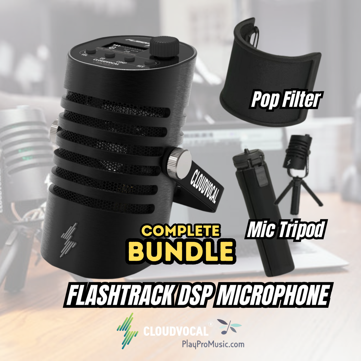 FlashTrack FT-15 DSP Microphone (Built-in EX & IR) - Exclusive Complete Bundle