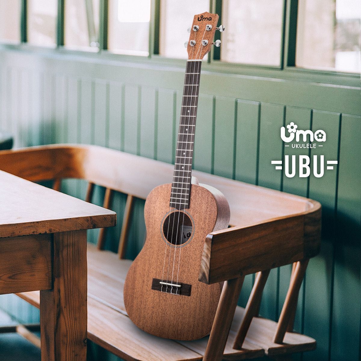 UBU Spruce or Mahogany Top Baritone Ukulele