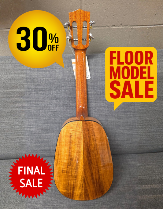 Floor Model - UK-30EVO All Solid Acacia Koa Premium Pineapple Ukulele