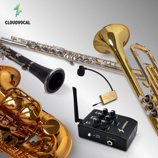 iSolo PRIME - Wireless All-in-one Mic System for Sax & Winds + All-new Advanced Spring Clip