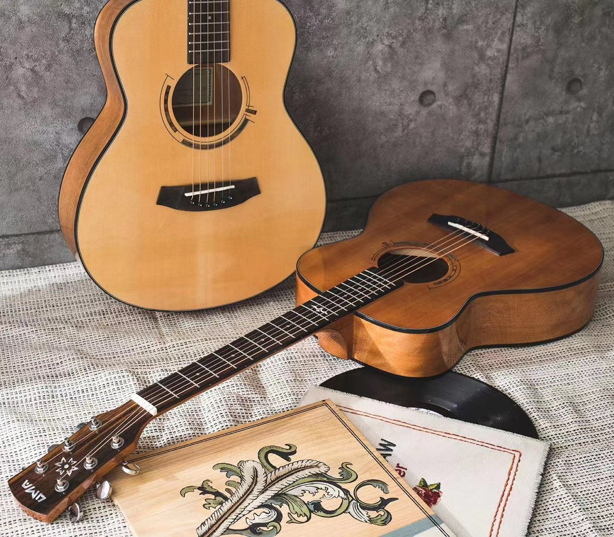 K1 Mini Solid Spruce or Mahogany Top Acoustic Guitar