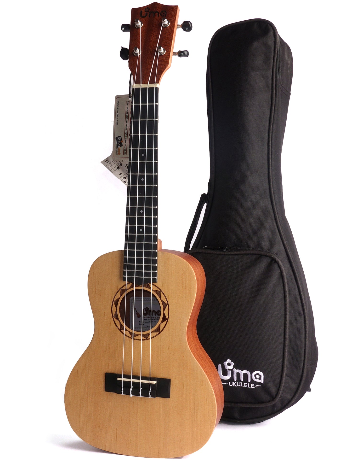 UK SUN Carving Sapele or Spruce Top Ukulele