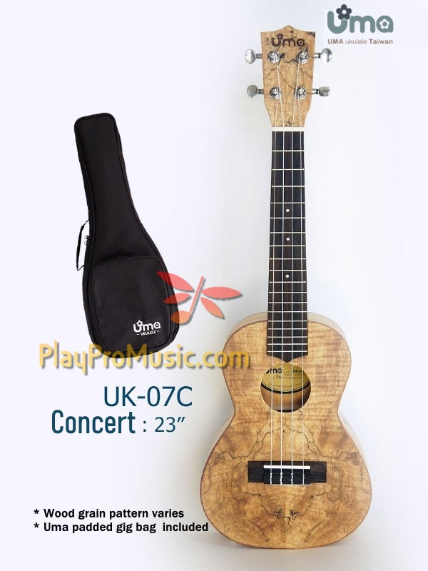 Floor Model - Limited UK-07C All Spalted Maple Ukulele