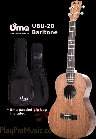 Floor Model - UBU Mahogany Top Baritone Ukulele