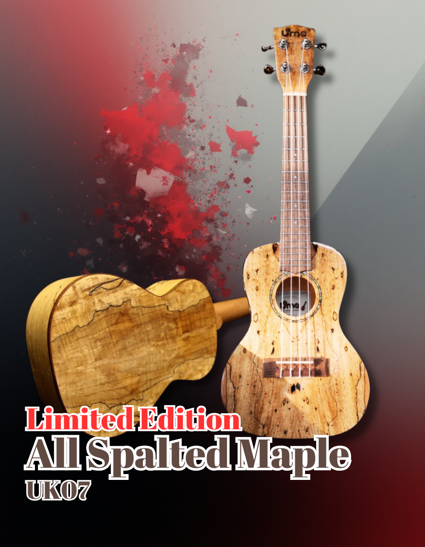 Limited UK-07 All Spalted Maple Ukulele