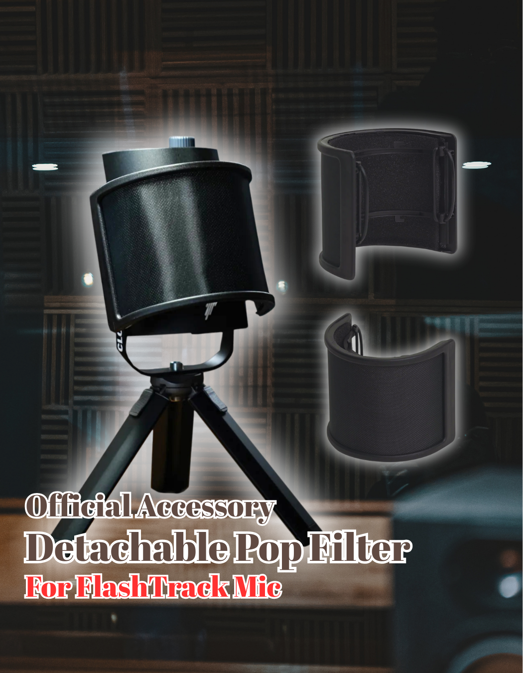 Detachable Pop Filter (for FlashTrack) – PlayPro Music & Life