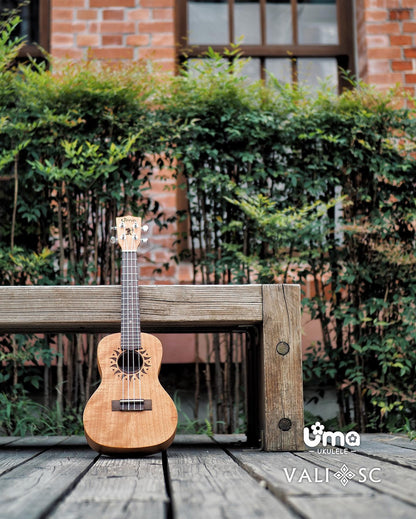VALI Series Solid Mahogany Carving Ukulele