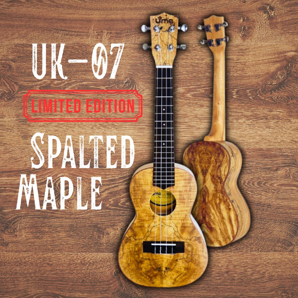 Limited UK-07 All Spalted Maple Ukulele
