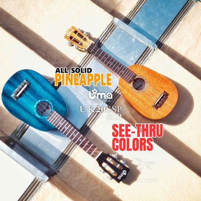 UK-20 All Solid Mahogany Pineapple Ukulele