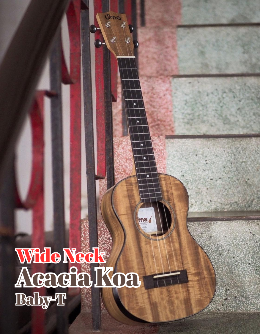 Baby-T Taiwan Acacia Koa Ukulele / Ergonomic Body Curve Design