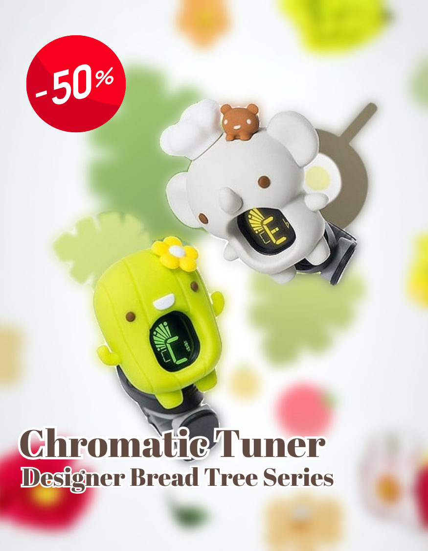 ®BREADTREE Chromatic Tuner for Ukulele, Guitar, Violin & More