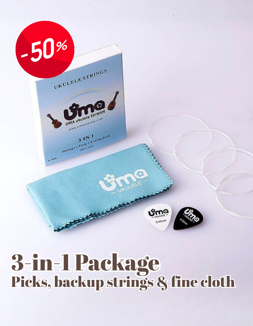 Ukulele Convenience 3-in-1 Pack