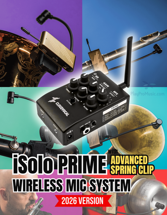 iSolo PRIME Wireless Saxophone & Wind Instrument Microphone System
