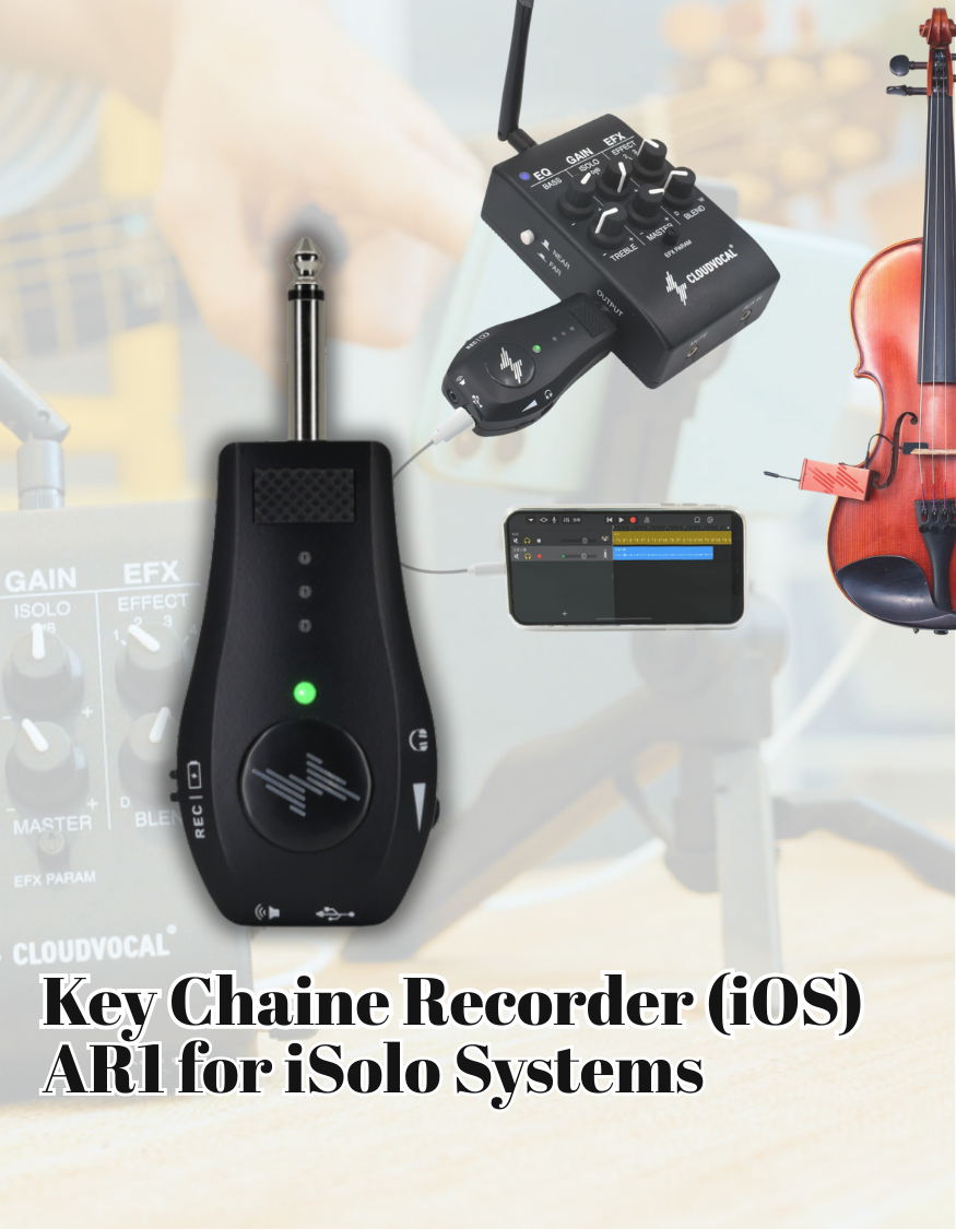 AR1 Key Chain Recorder for iSolo System (compatible with iOS devices)