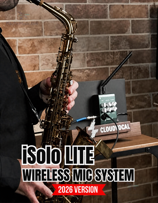 iSolo LITE Wireless Saxophone & Wind Instrument Microphone System