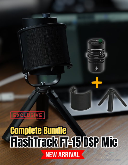FlashTrack FT-15 DSP Microphone (Built-in EX & IR) - Exclusive Complete Bundle