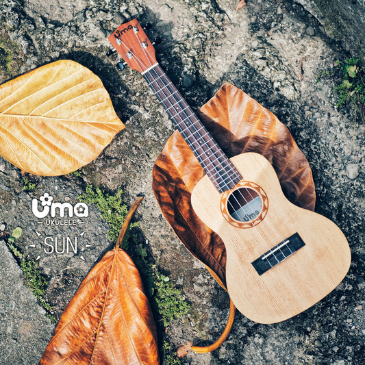UK SUN Carving Sapele or Spruce Top Ukulele