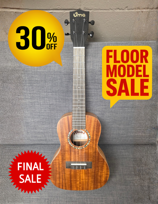 Floor Model - UK-04C Acacia Koa Dark Headstock Ukulele