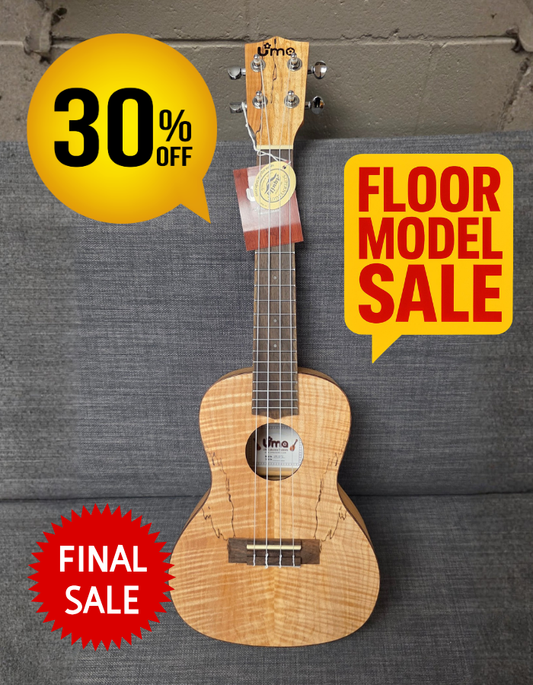 Floor Model - Limited UK-07C All Spalted Maple Ukulele