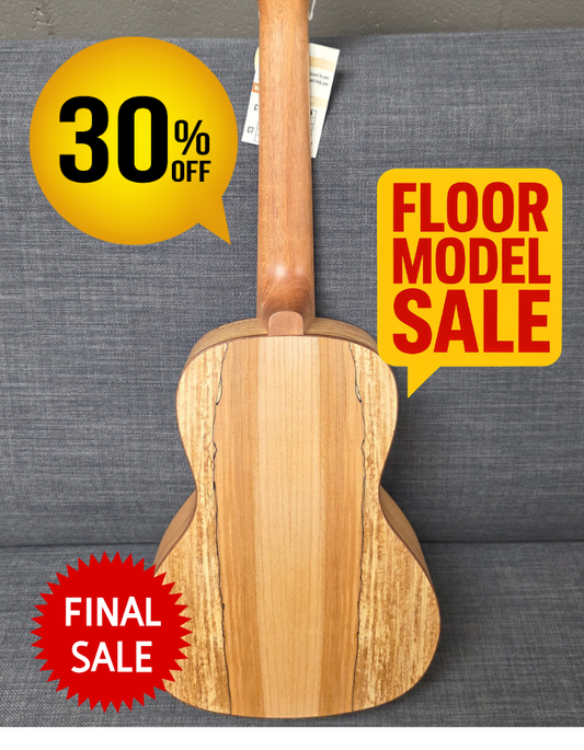 Floor Model - Limited UK-07C All Spalted Maple Ukulele