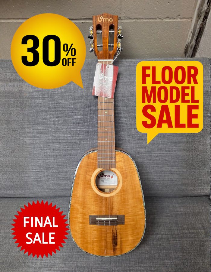 Floor Model - UK-30EVO All Solid Acacia Koa Premium Pineapple Ukulele