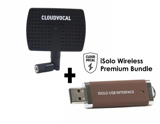 iSolo Wireless Premium Bundle - Directional Antenna + USB Audio Interface (Receiver)