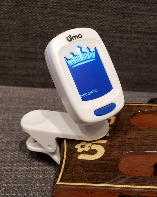 Chromatic Clip-on Tuner for ukulele, guitar, violin, bass & more